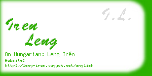 iren leng business card
